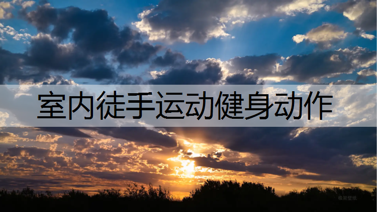 室内徒手运动健身动作
